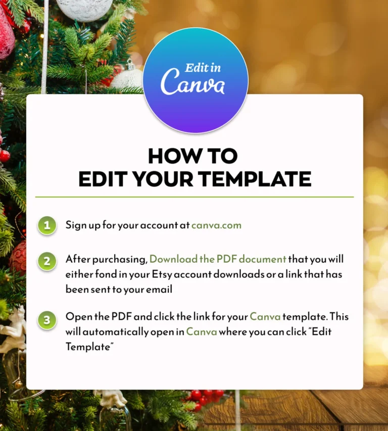 How to edit your template