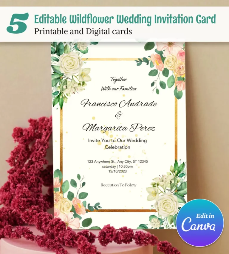 Wildflower Wedding Invitation