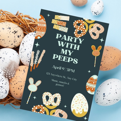 Easter Peeps Invitation, Easter Peeps Party - Image 4