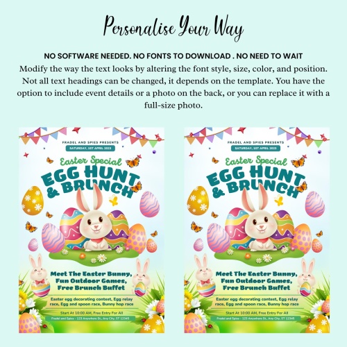 Easter Peeps Parties Invitation Template - Image 4