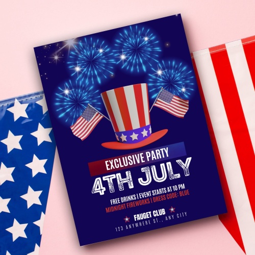 Editable 4th Of July BBQ Invitation - Image 4