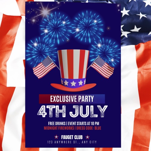 Editable 4th Of July BBQ Invitation - Image 3