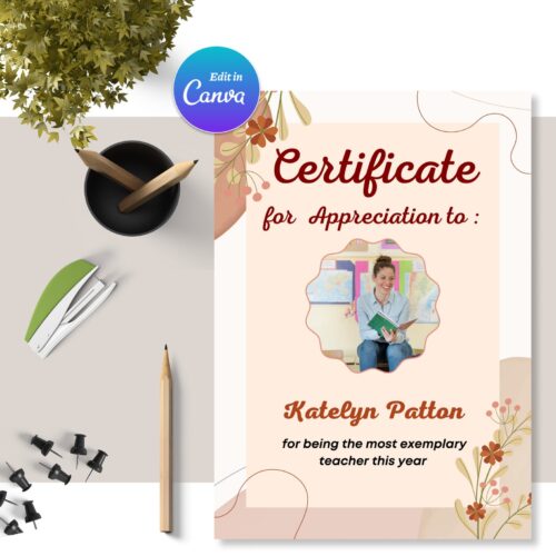 Teacher Appreciation Template - Thank you teacher printable