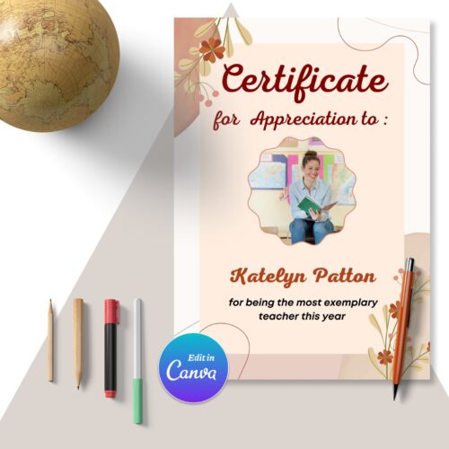 Teacher Appreciation Template - Thank you teacher printable