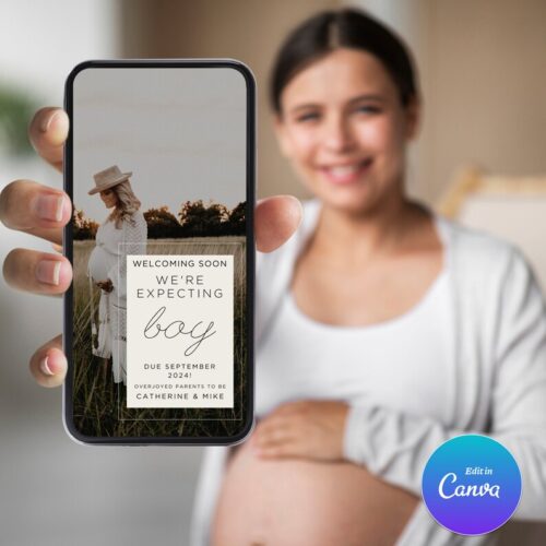 Pregnancy Announcement Digital - Digital Pregnancy Announcement - Image 2