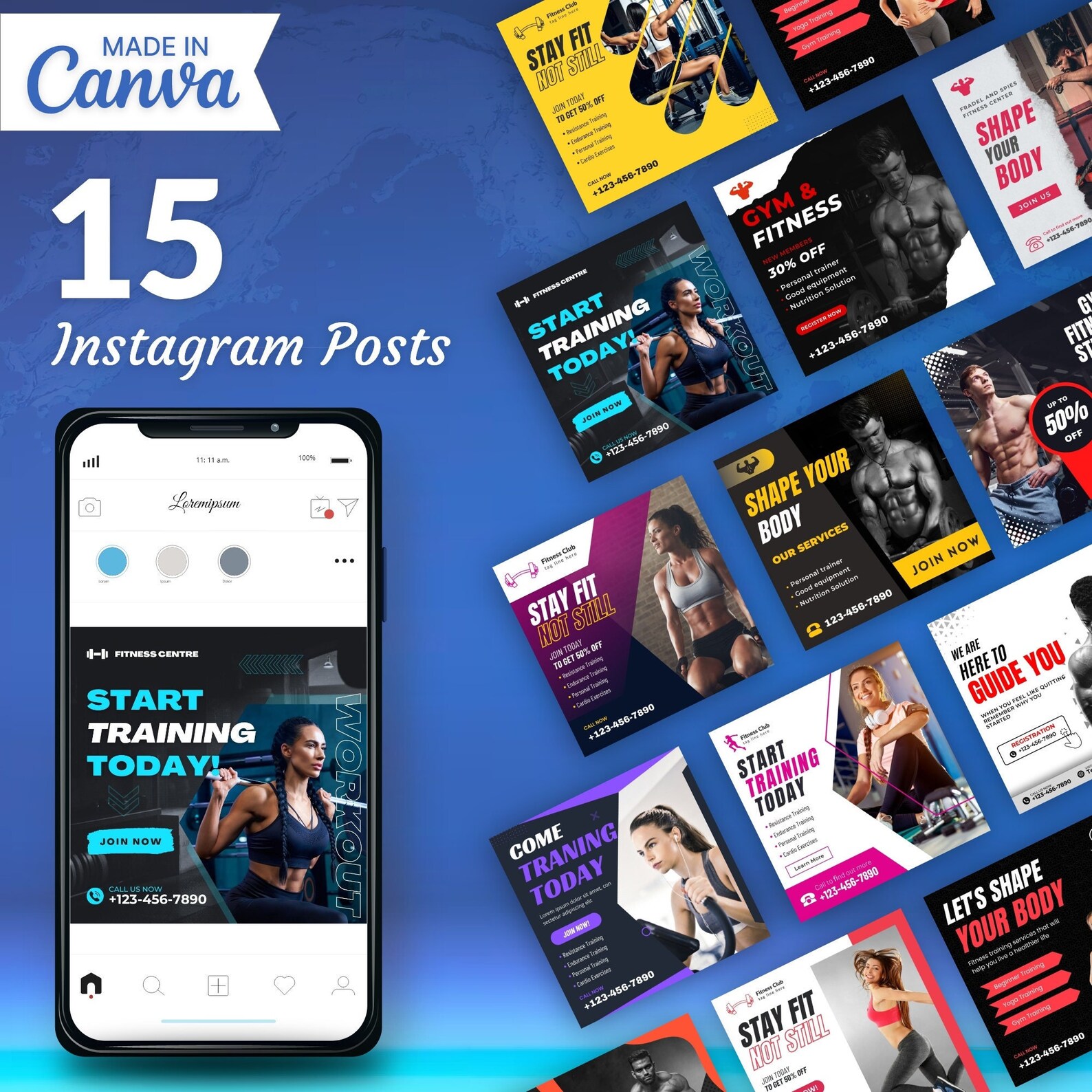 Health & Wellness Instagram Templates
