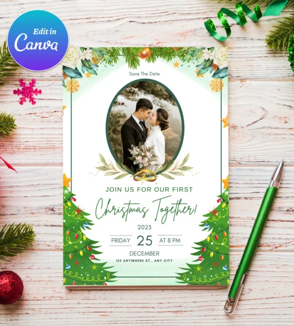 Christmas Wedding Invitation - Image 5