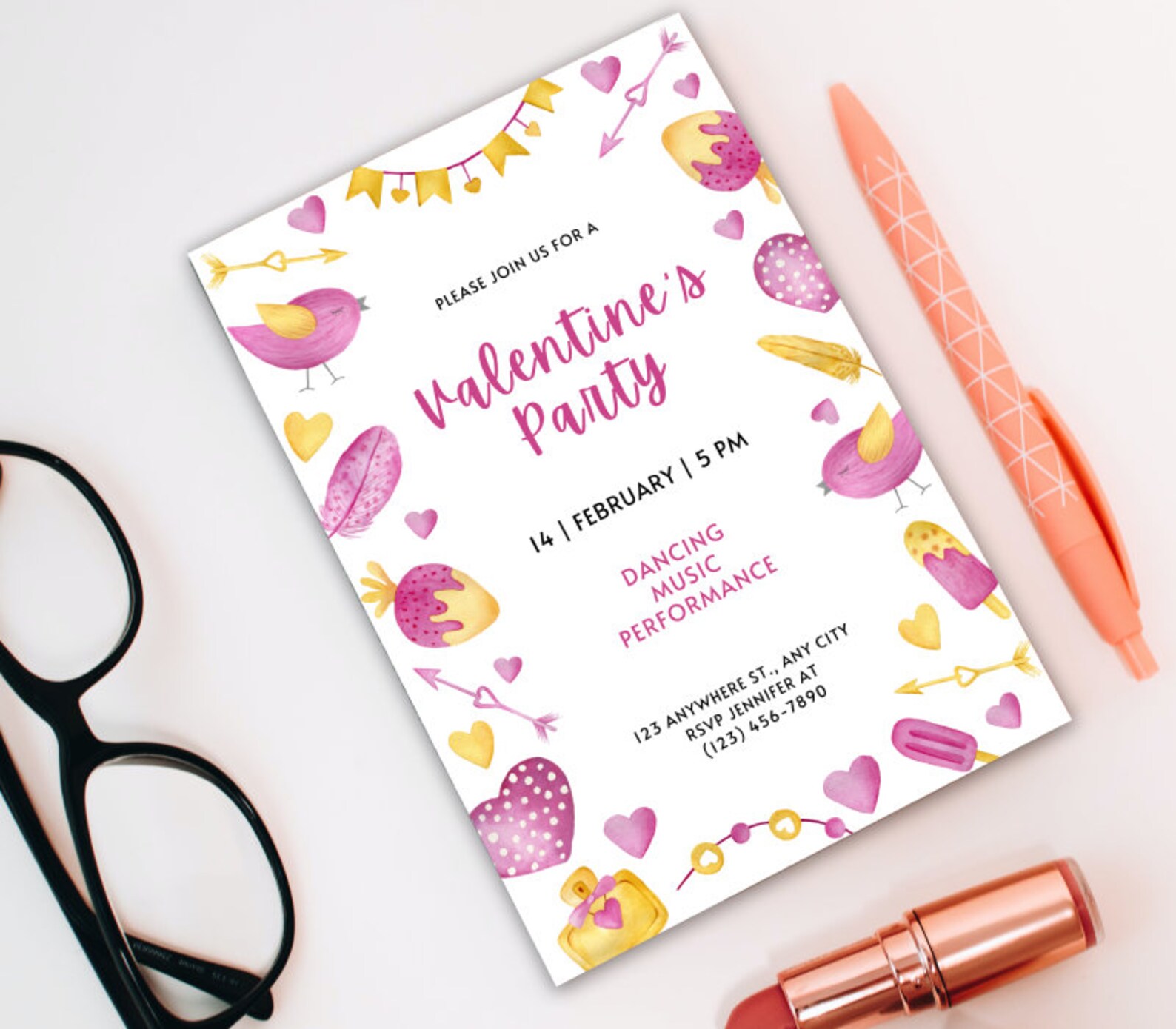 Decorating Party Invitations, Valentines day gifts
