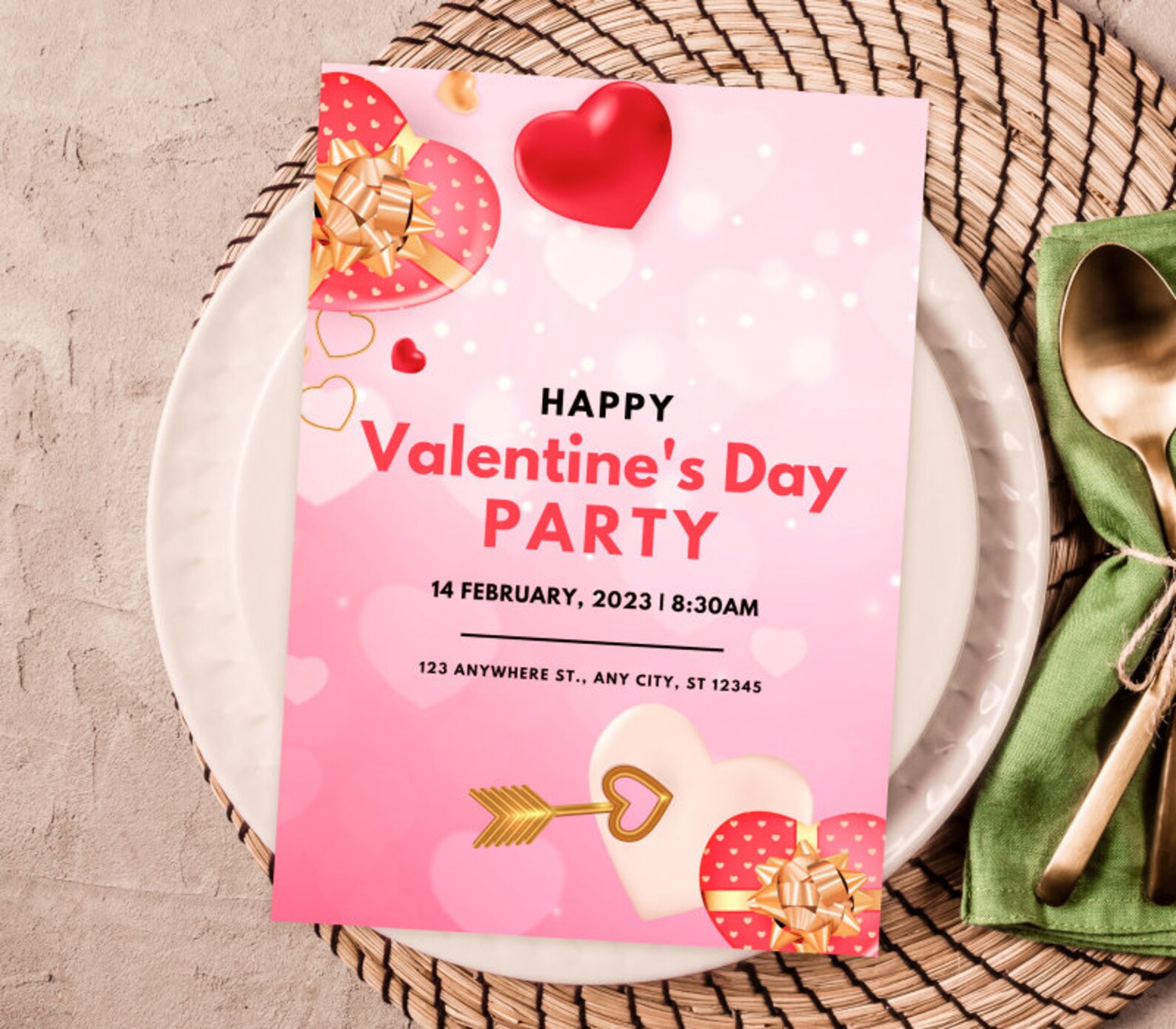 Valentine's day gifts, Decorating Party Invitation