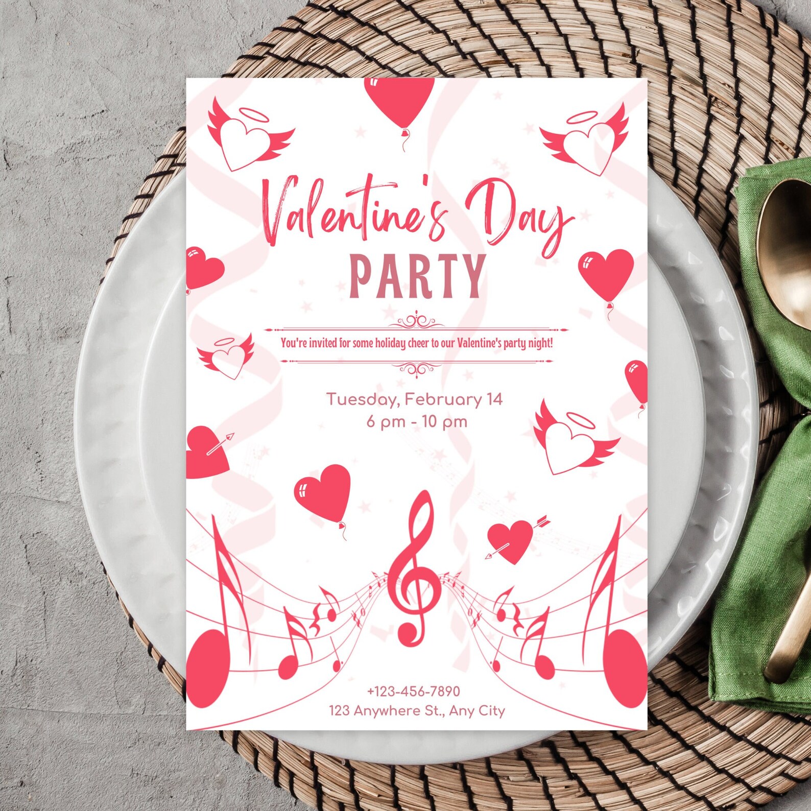 Valentines Day Party Invitation Templates