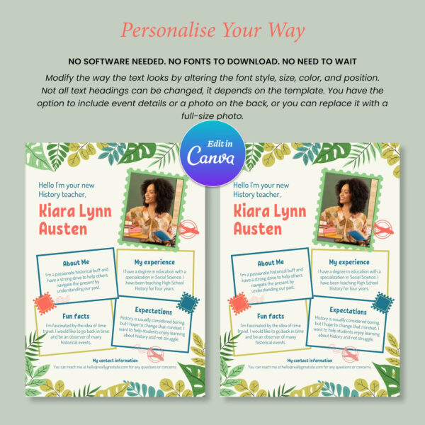 Customizable Teacher Appreciation Template - Image 5