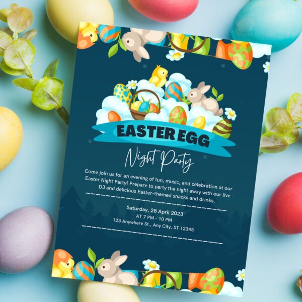 Editable Easter Egg Hunt Invitation - Image 4
