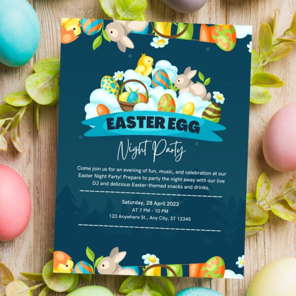 Editable Easter Egg Hunt Invitation - Image 3