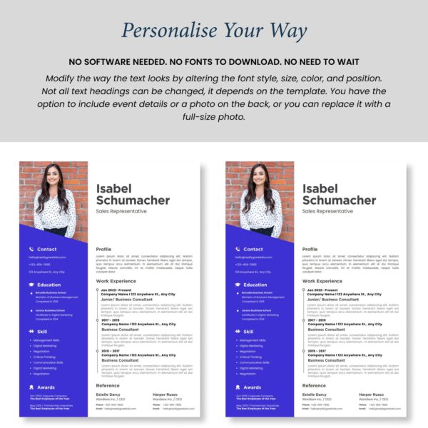 Modern Friendly Professional Resume, Template For Modern Executive - Image 5