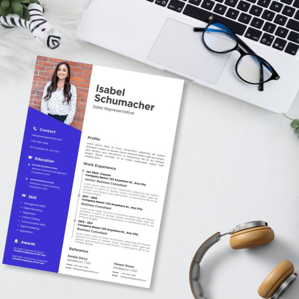 Modern Friendly Professional Resume, Template For Modern Executive - Image 2