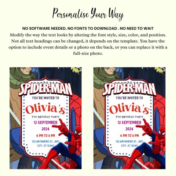 Editable Birthday Invitation Template - Image 5