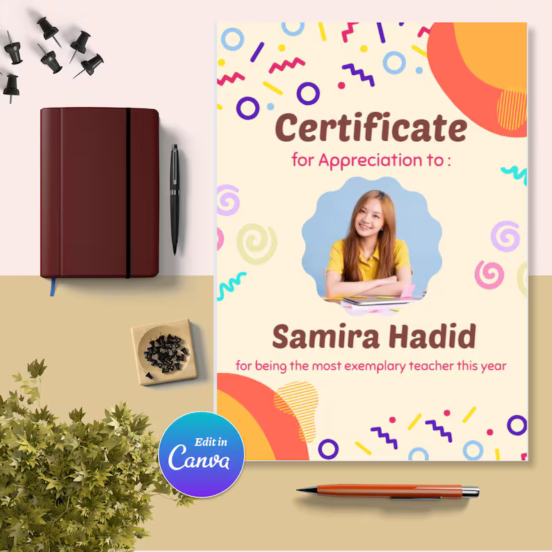 Editable Teacher Appreciation Gift - Printable Teacher Card