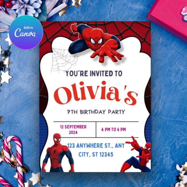 Editable Birthday Invitation Template - Image 2