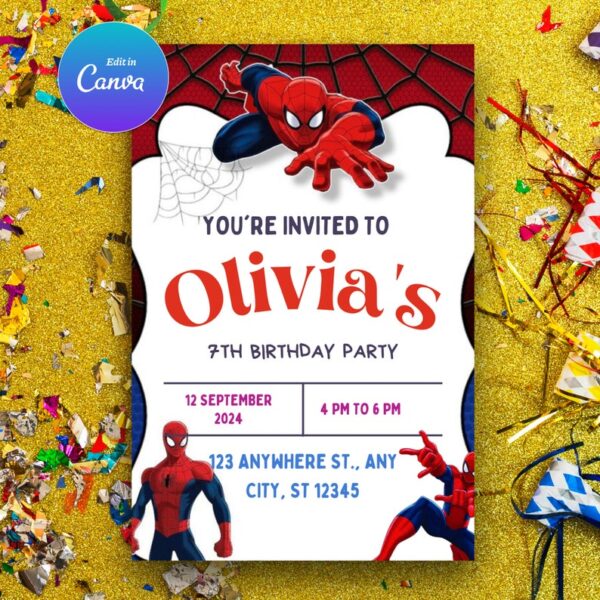 Editable Birthday Invitation Template - Image 4