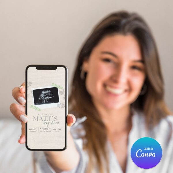 Pregnancy Announcement Digital Cards - Image 2