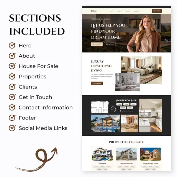 Real Estate Website Template - Image 2