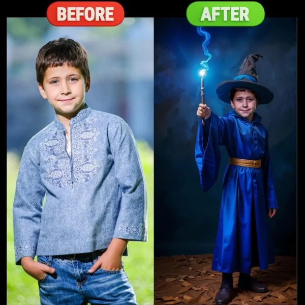 Custom Halloween Family Photo Editing - Image 3