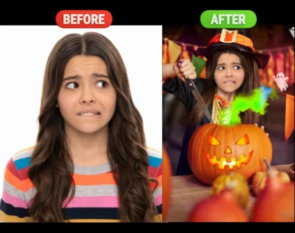 Custom Halloween Family Photo Editing - Image 5