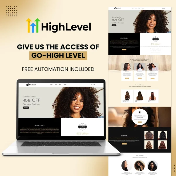 Hair Extension Website - Image 2