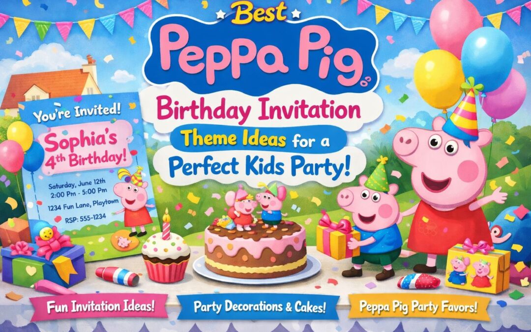Best Peppa Pig Birthday Invitation Theme Ideas for a Perfect Kids Party