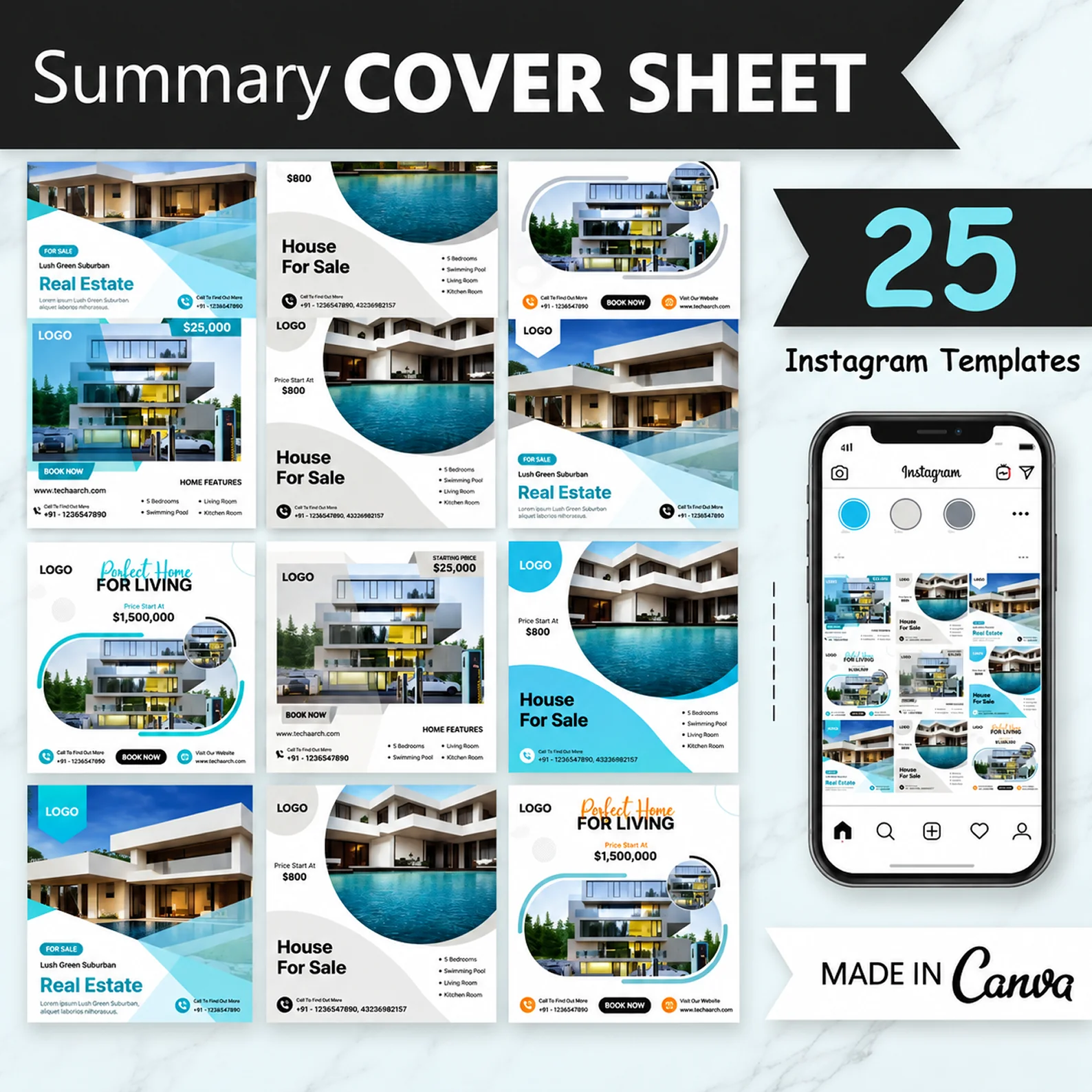 Real Estate Instagram Posts, Real Estate