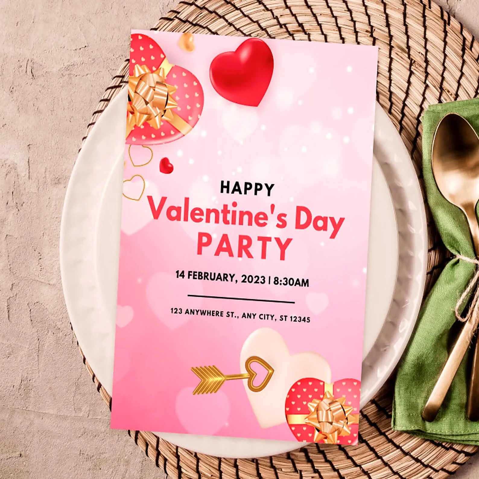 Valentine's day gifts, Decorating Party Invitation