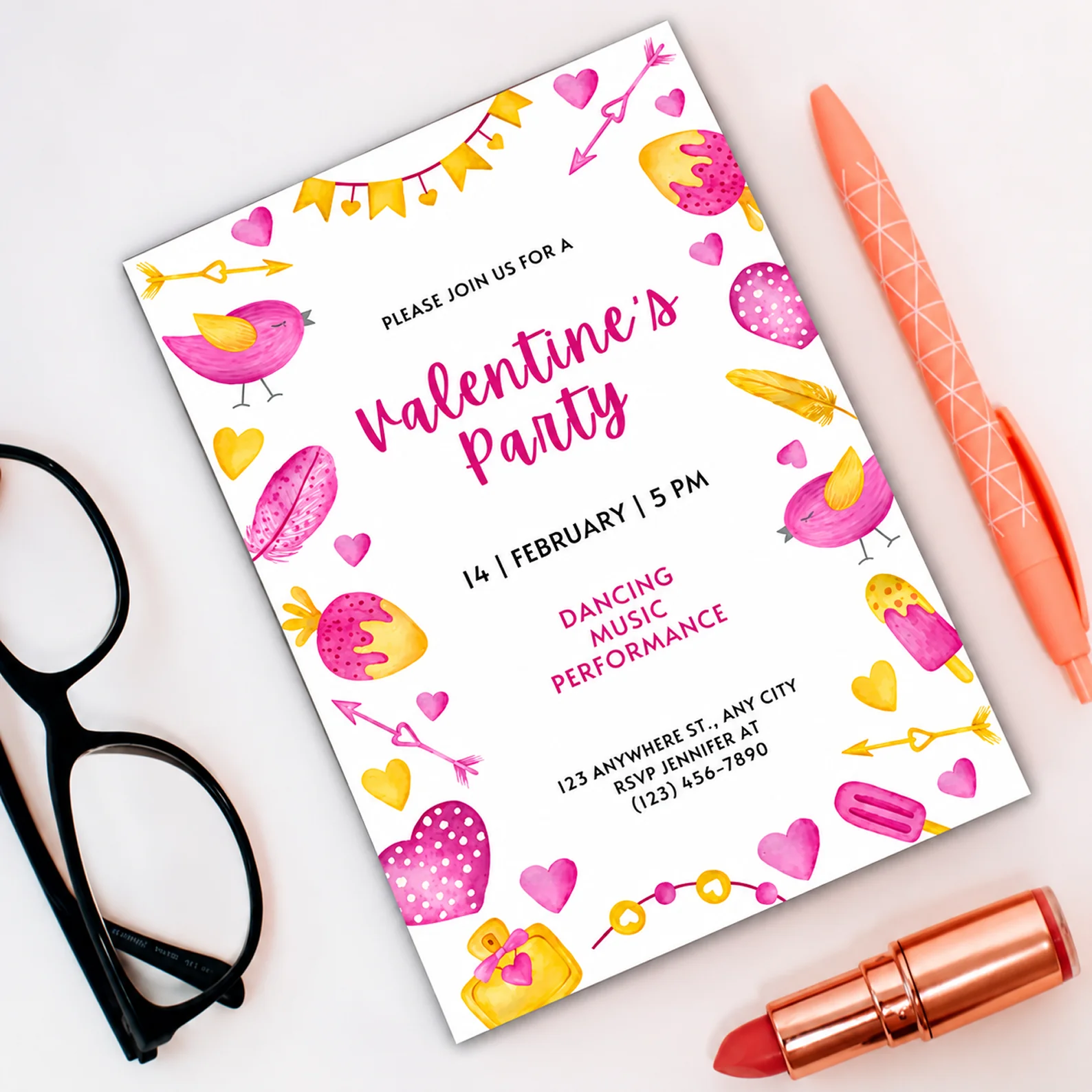 Decorating Party Invitations, Valentines day gifts