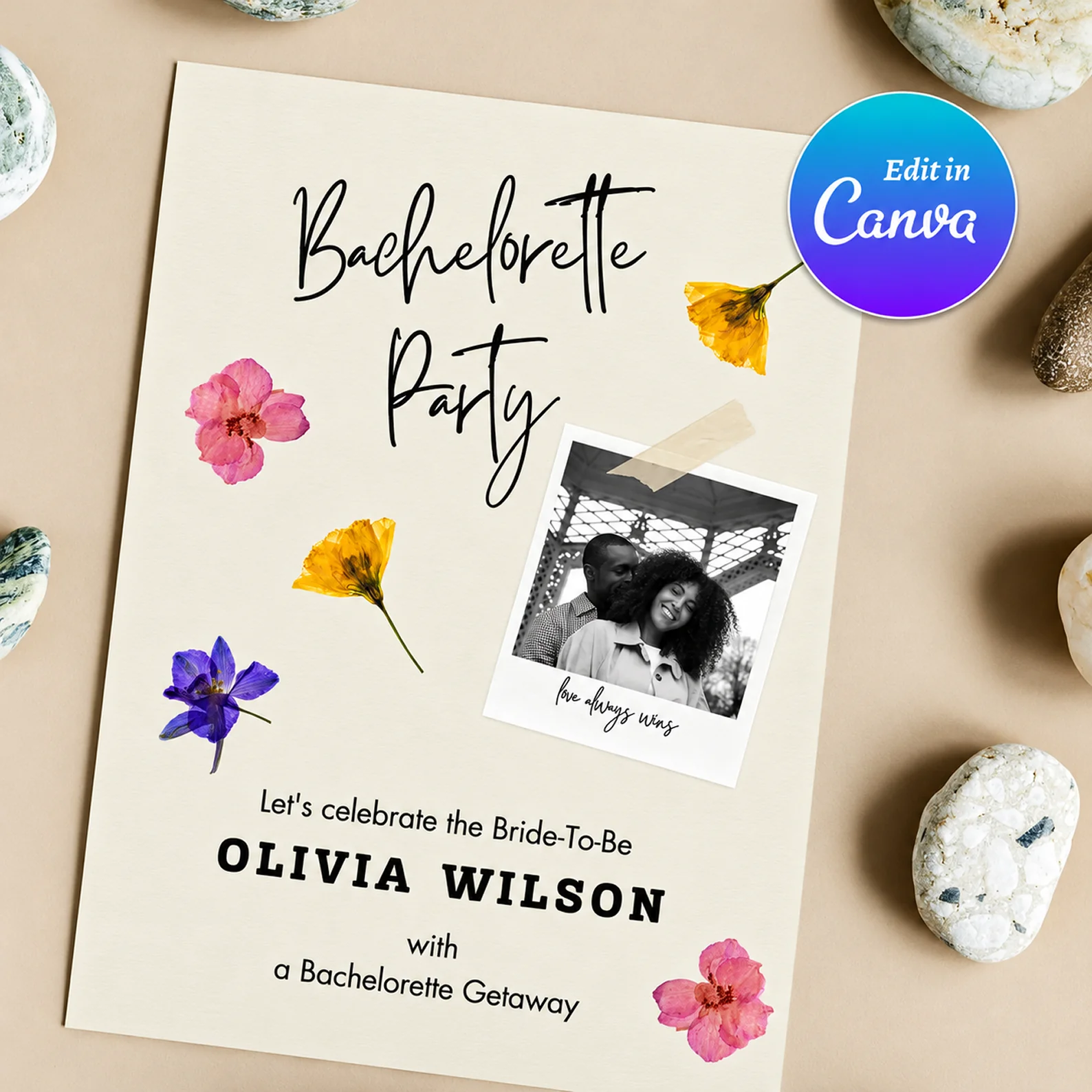 Customizable Bachelorette Party Invitations Templates