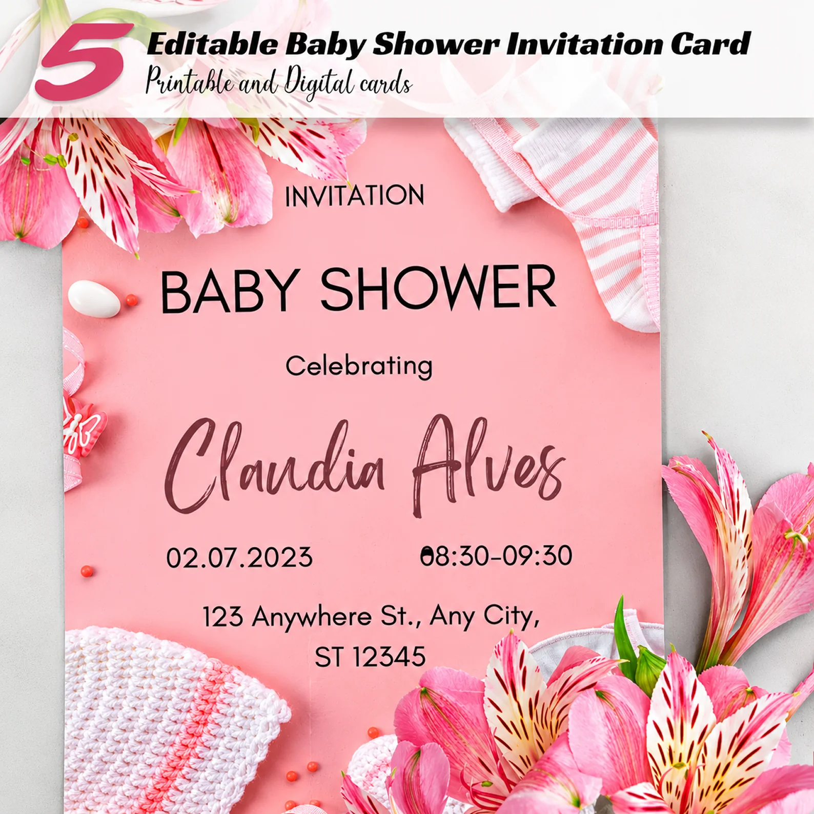 Editable Baby Shower Invitations