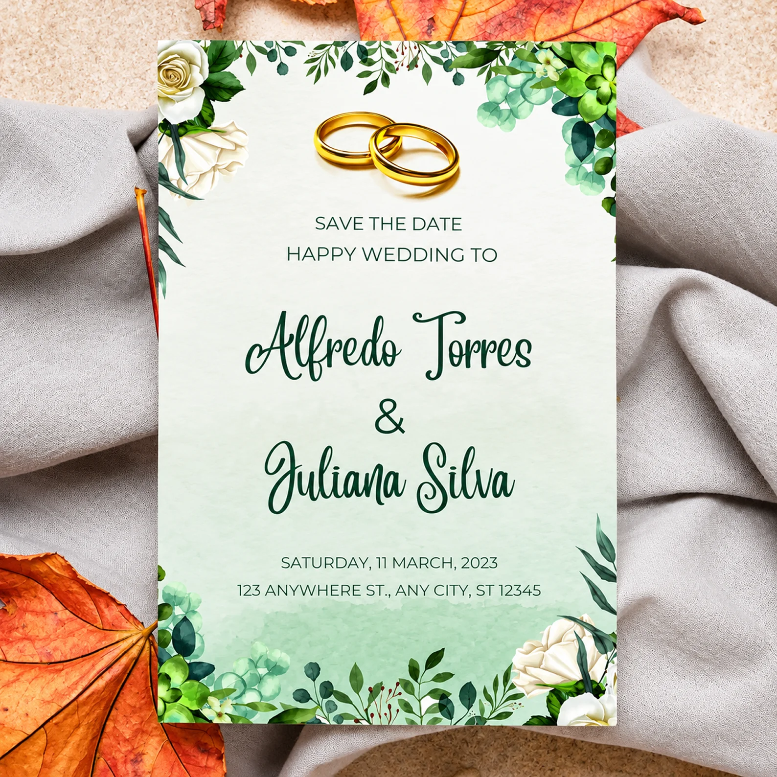 Editable Wedding Invitation Templates